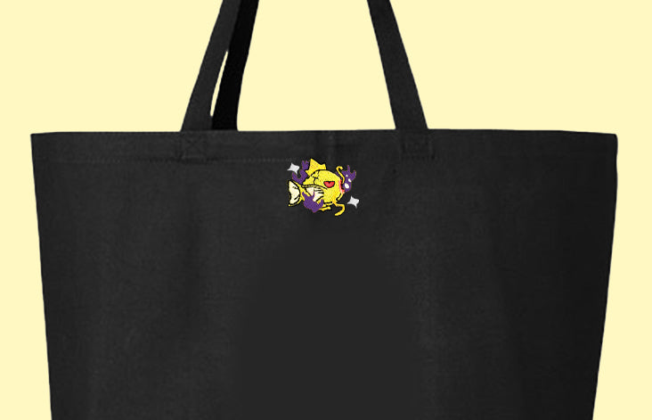#0129 shadow shiny tote bag