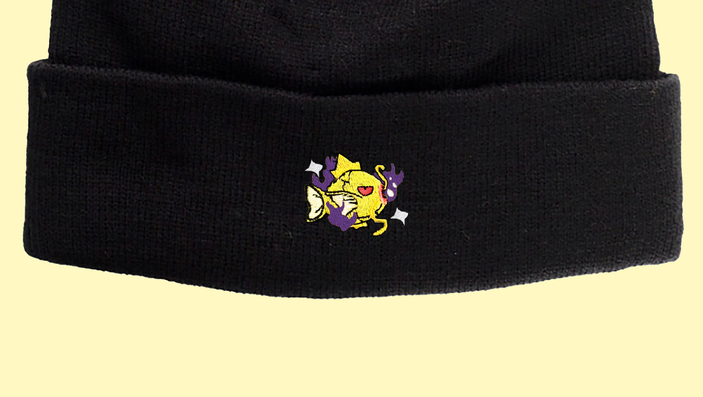 #0129 shadow shiny beanie