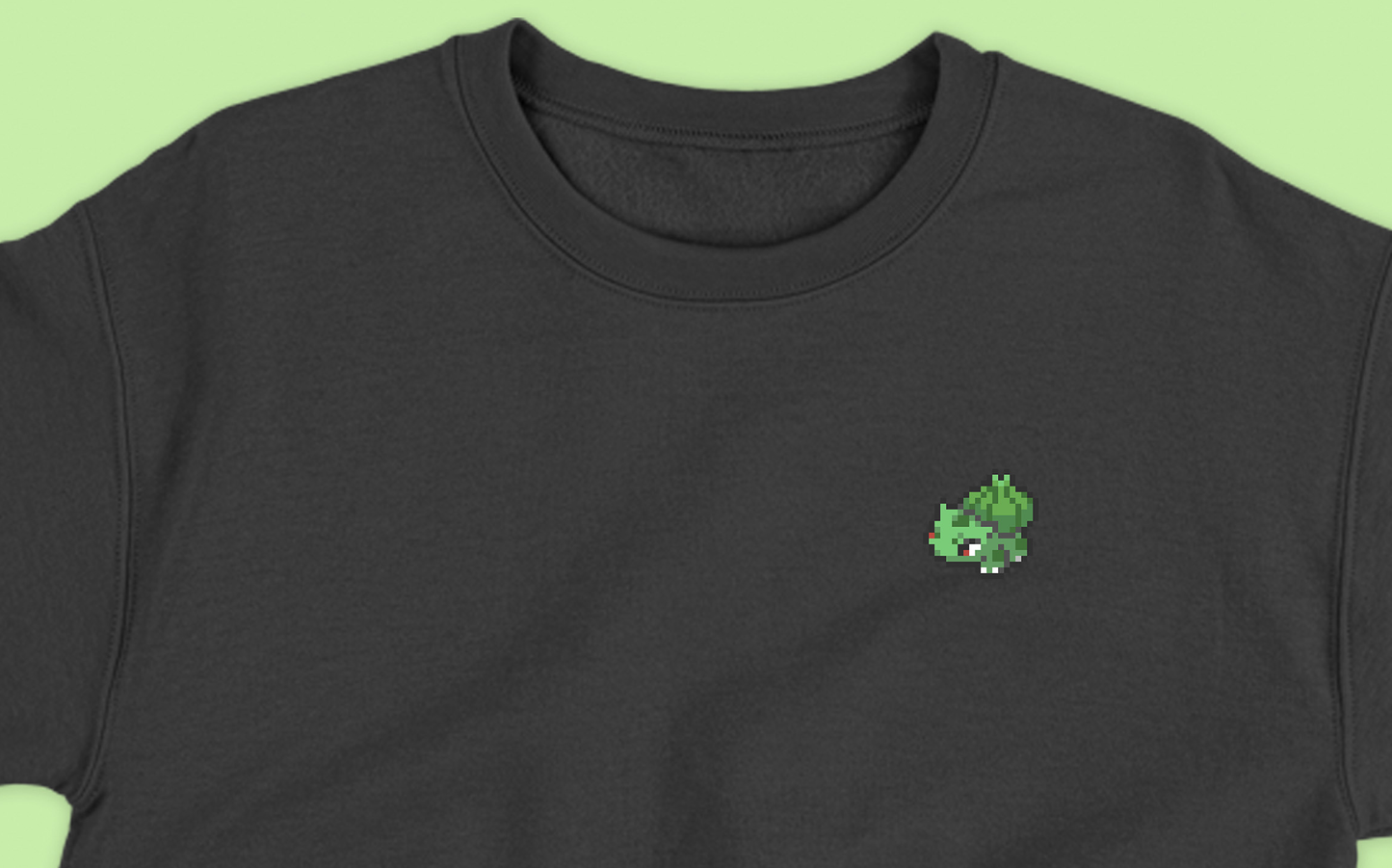 bulbasaur sprite shiny tiny sweatshirt