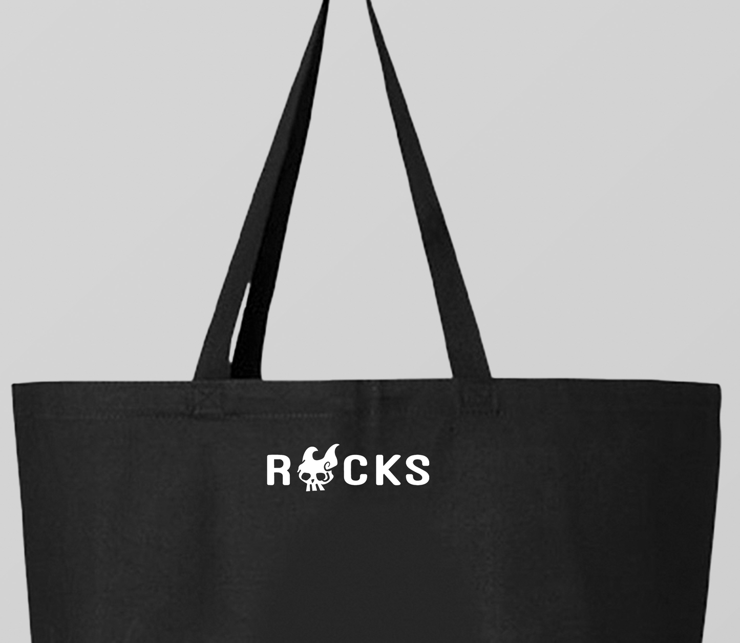 Rocks Pirates jolly roger tote bag