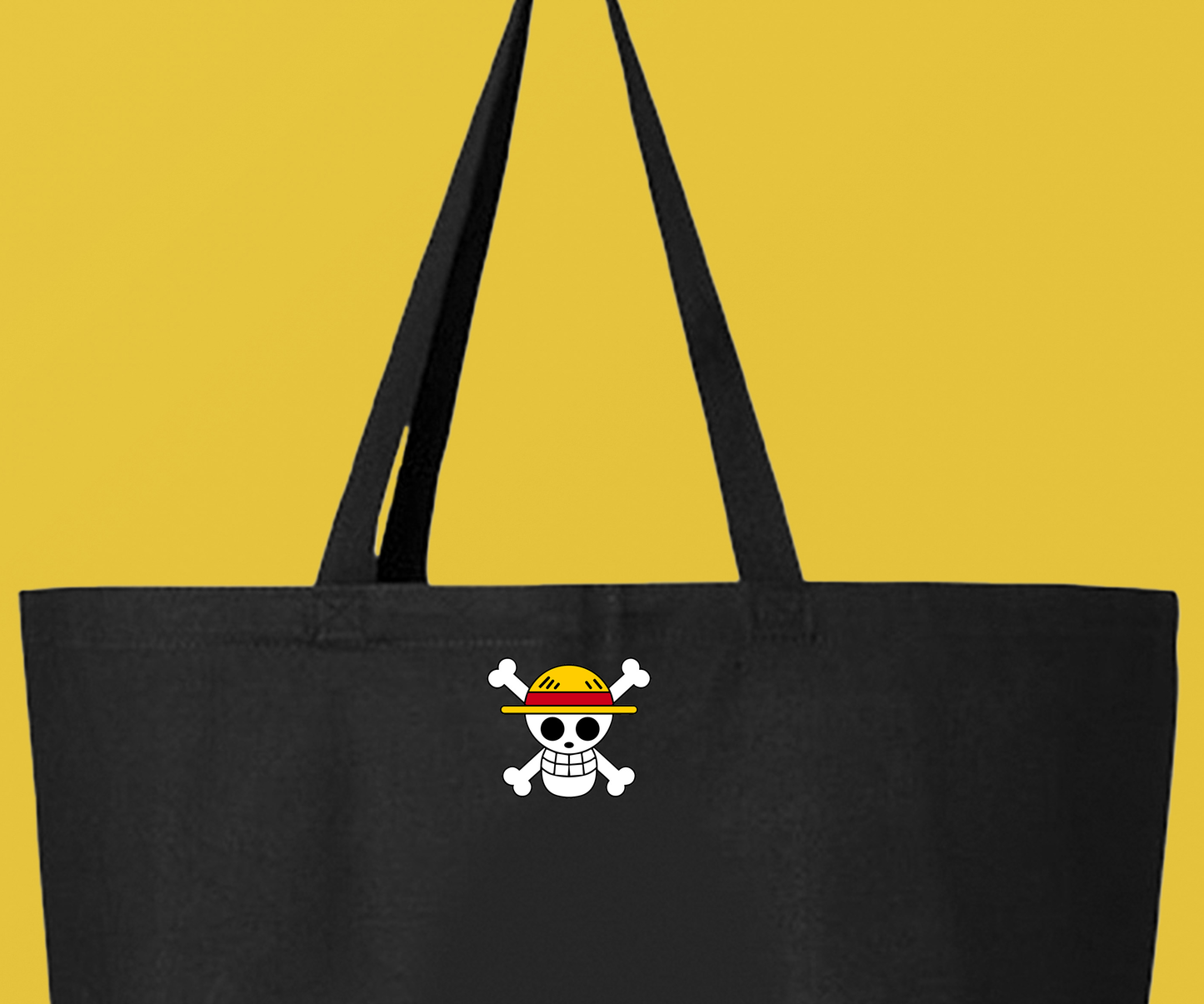 Straw Hat Pirates jolly roger tote bag