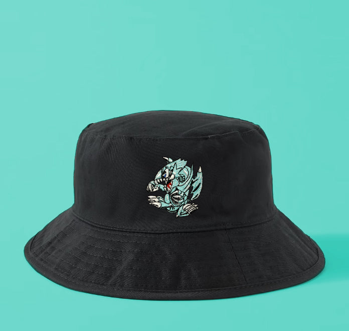 Blue eyes toon dragon bucket hat