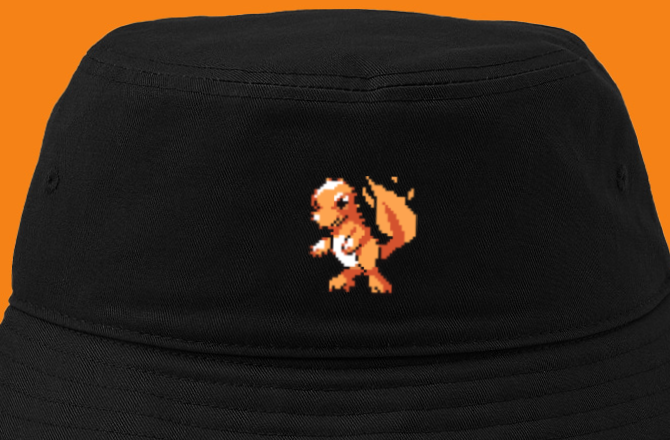 charmander sprite 1st gen bucket hat