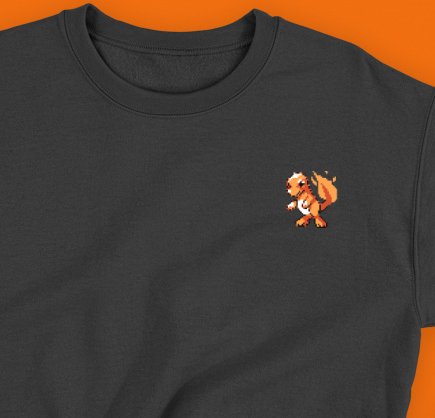 charmander sprite 1st gen sweatshirt
