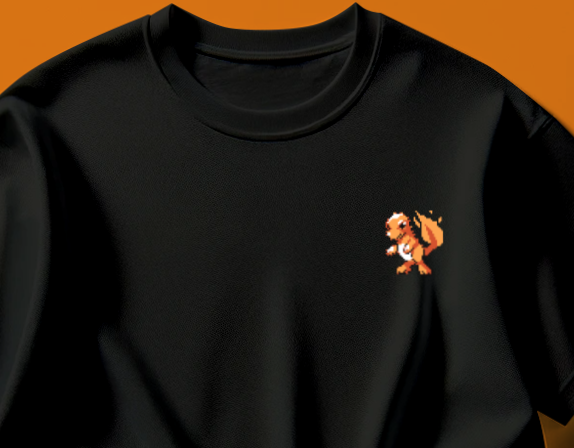 charmander sprite 1st gen tee shirt