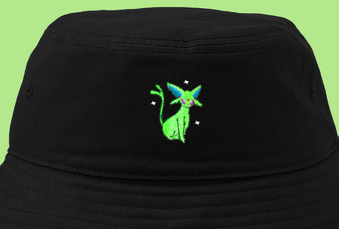 #0196 shiny bucket hat