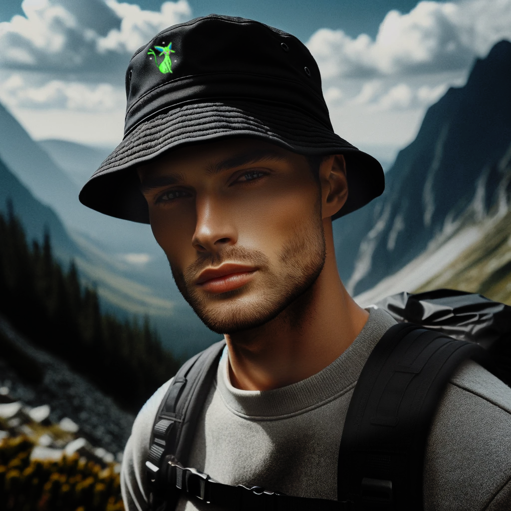 #0196 shiny bucket hat