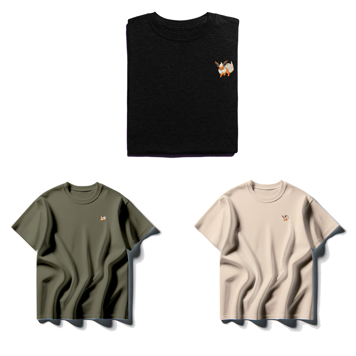 Flareon Embroidered Tee Shirt