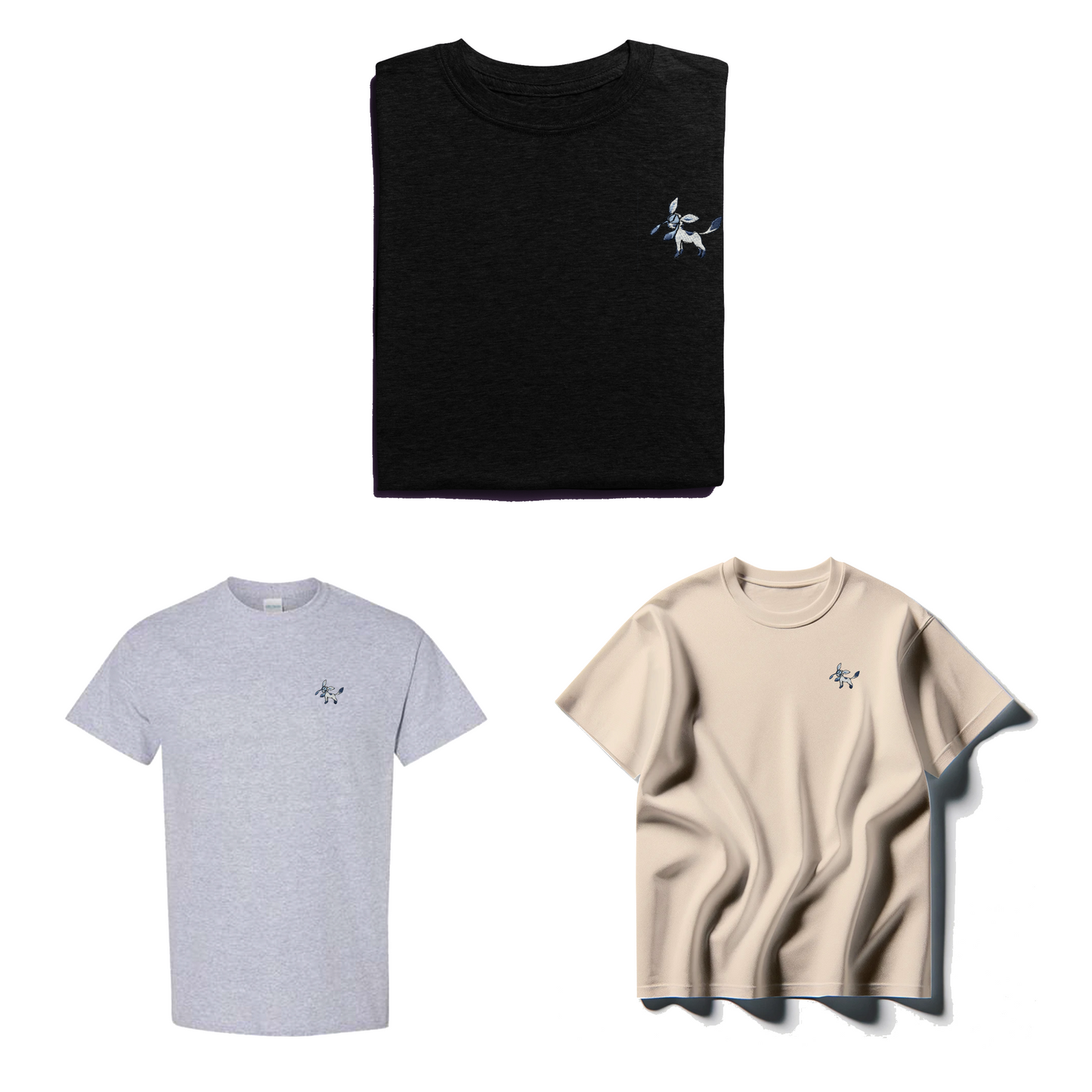 Glaceon Embroidered Tee Shirt