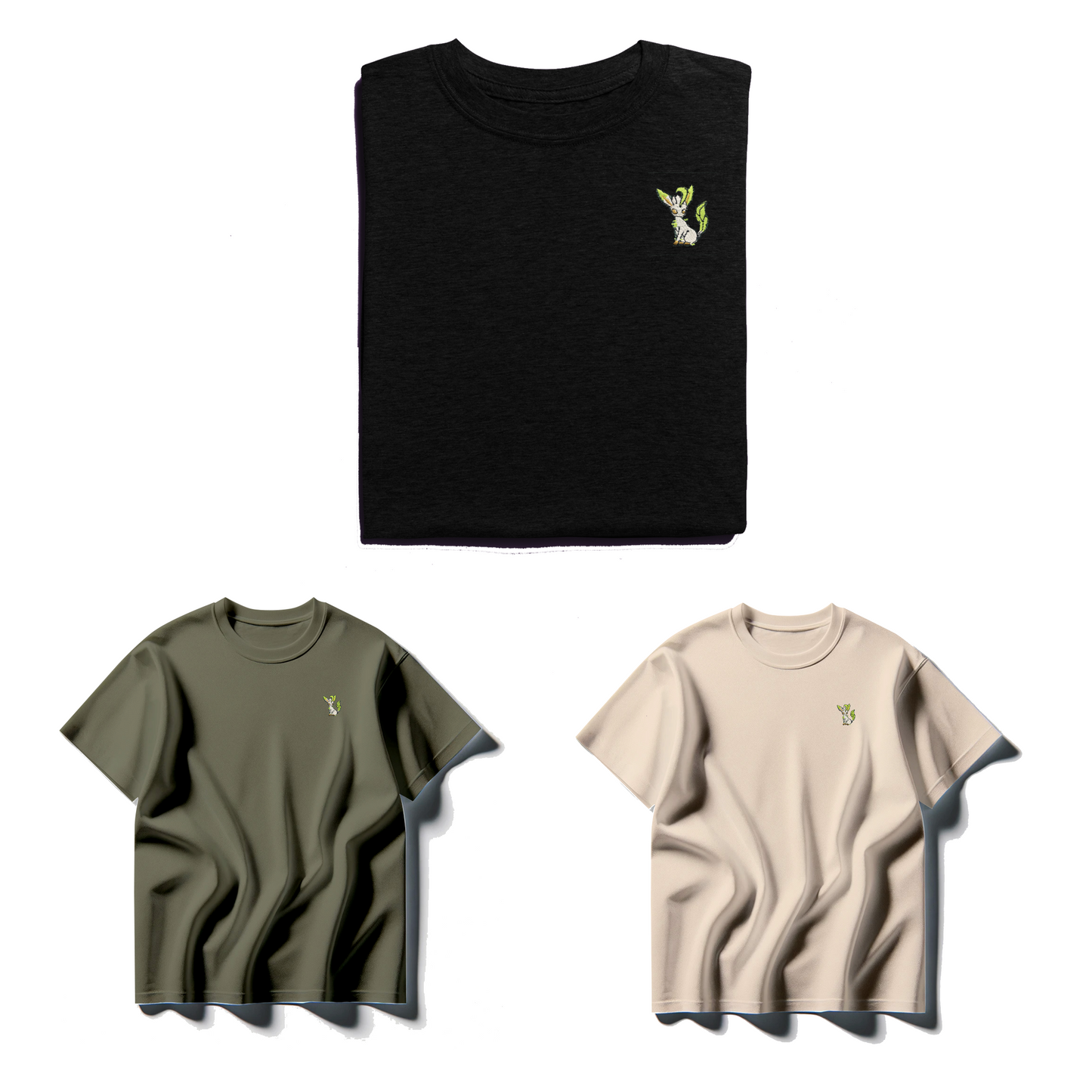 Leafeon Embroidered Tee Shirt