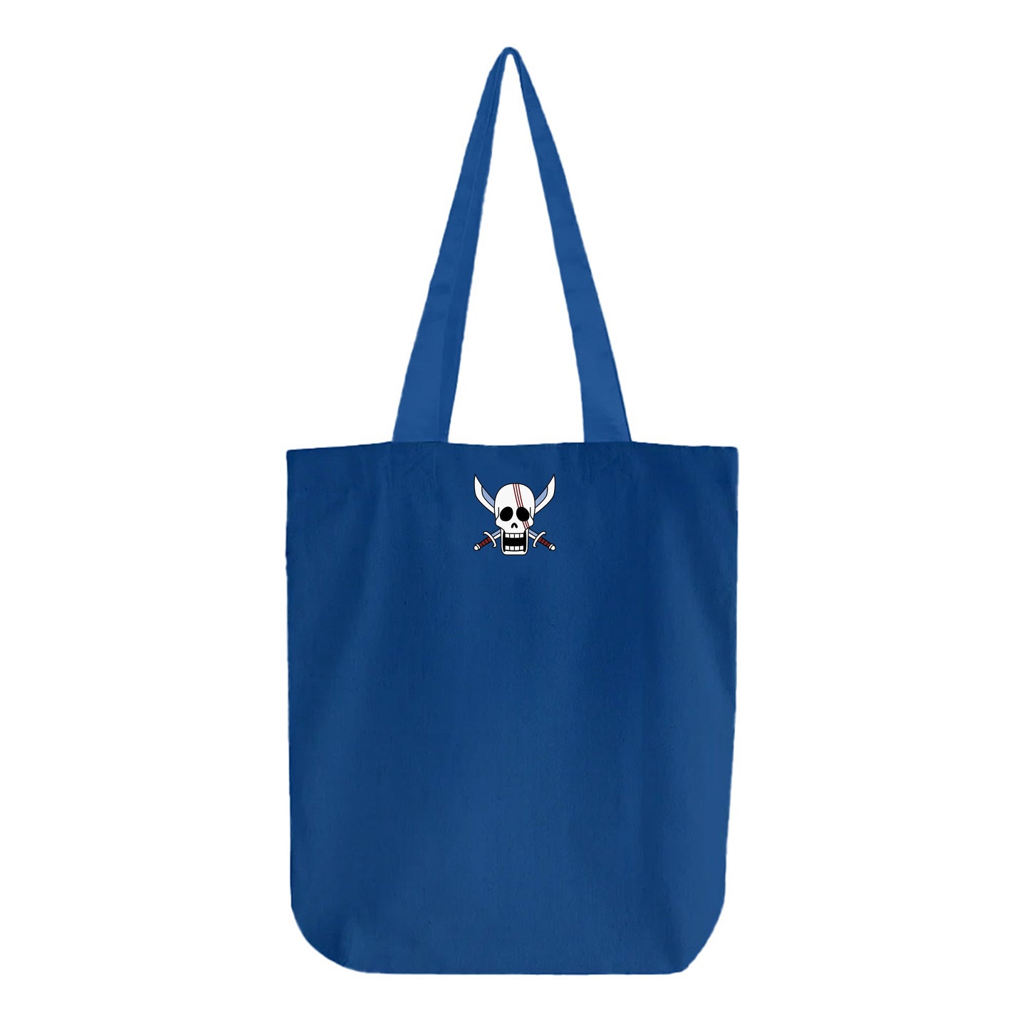 Red Hair Pirates jolly roger tote bag