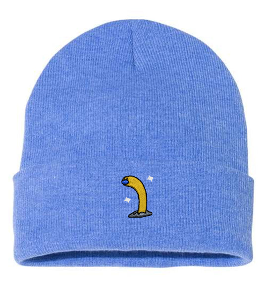#0960 tall shiny beanie
