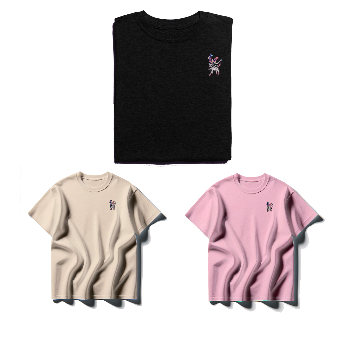 Sylveon Embroidered Tee Shirt
