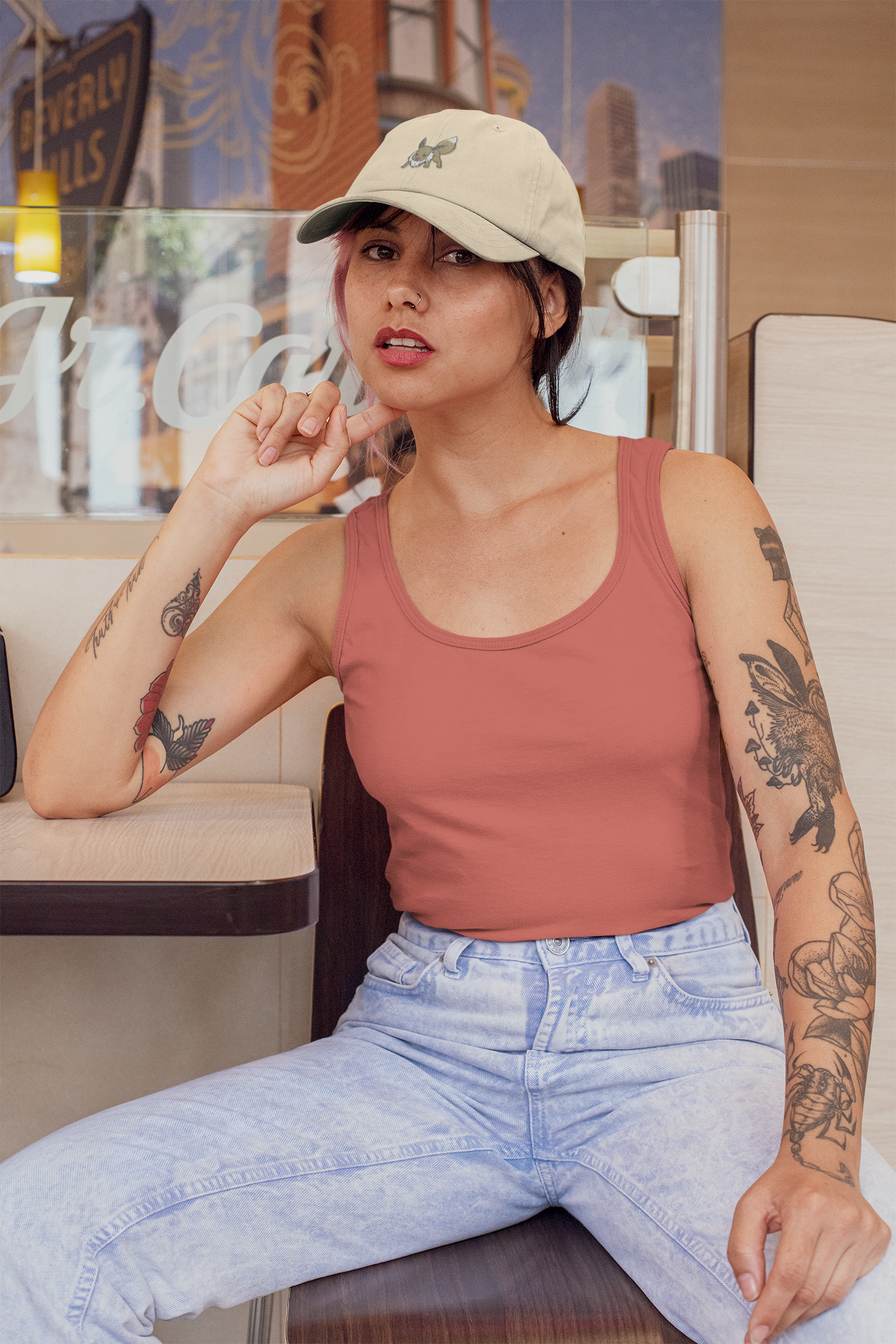 Eeveelution Embroidered Dad Hat