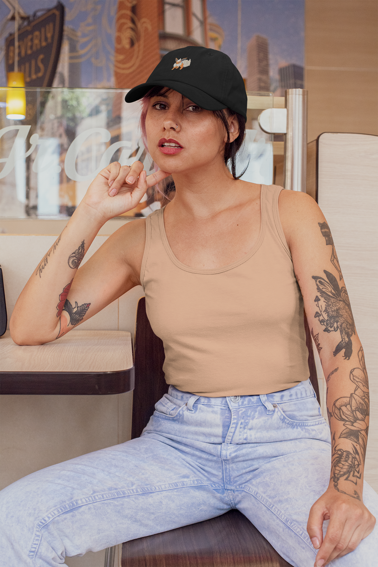 Flareon Embroidered Dad Hat