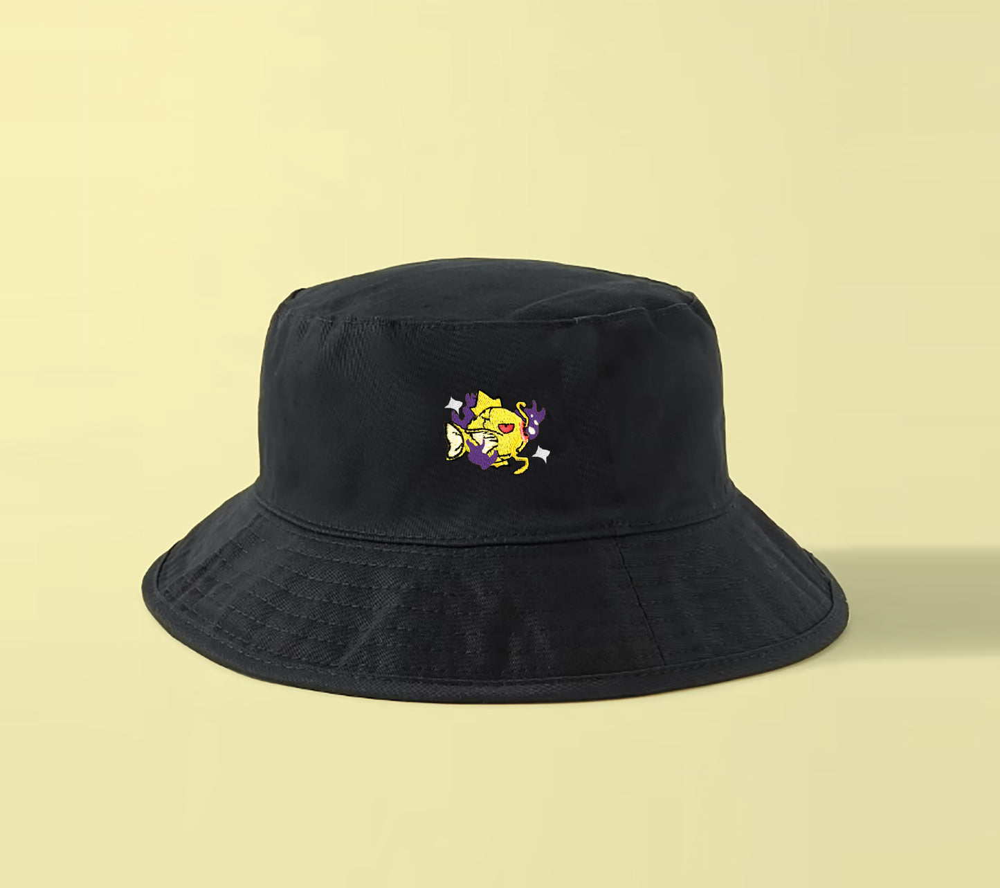 #0129 shadow shiny bucket hat