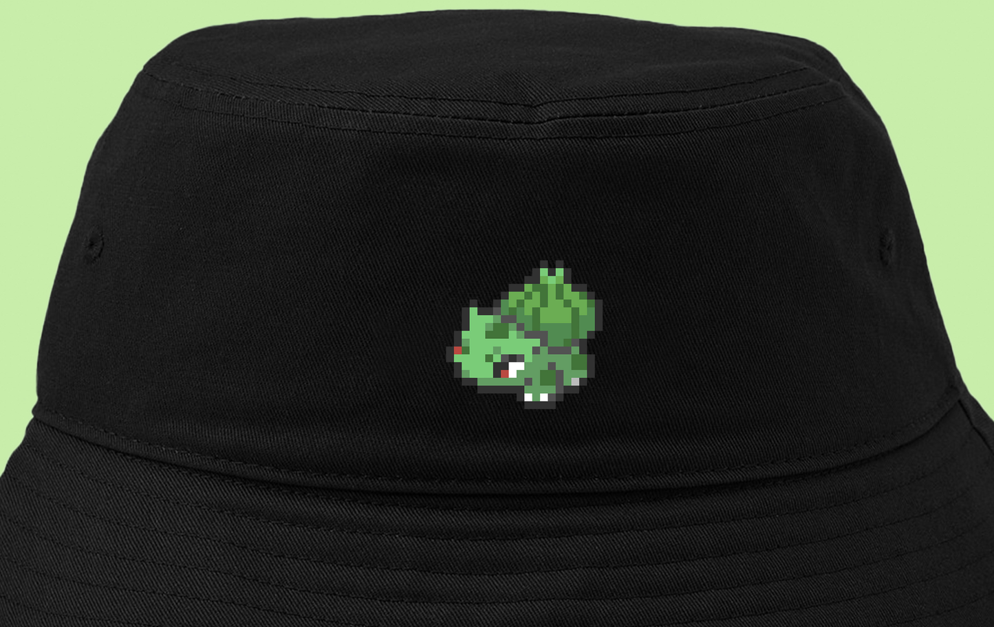 bulbasaur sprite shiny tiny bucket hat