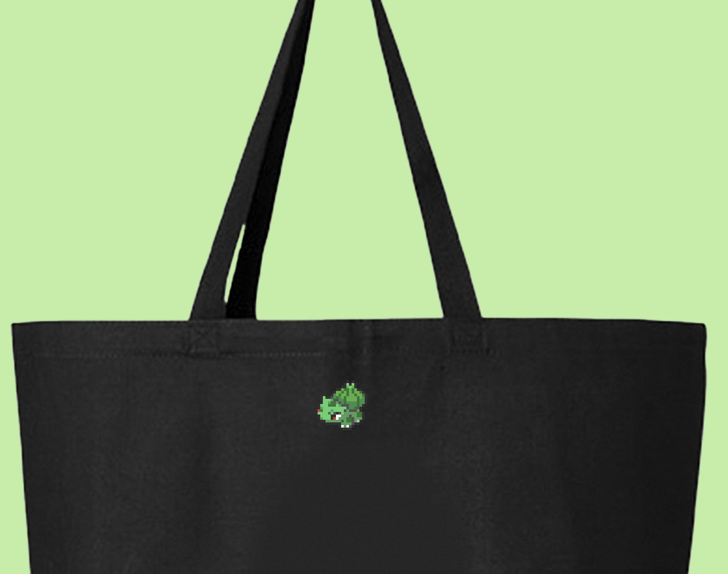 bulbasaur sprite shiny tiny tote bag