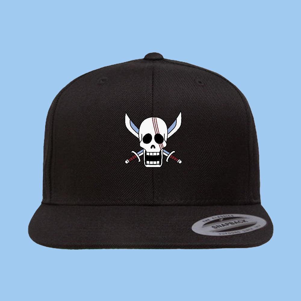 Red Hair Pirates jolly roger snap back