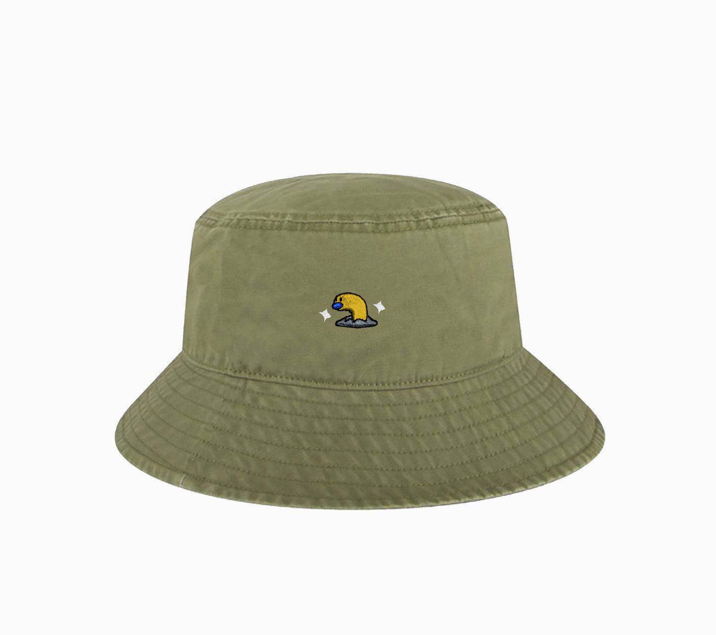 #0960 short shiny bucket hat