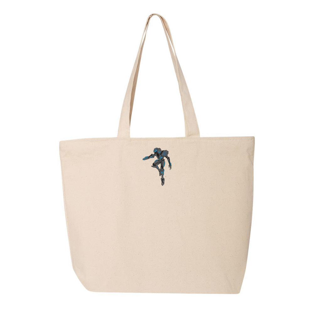 dark sammus tote bag