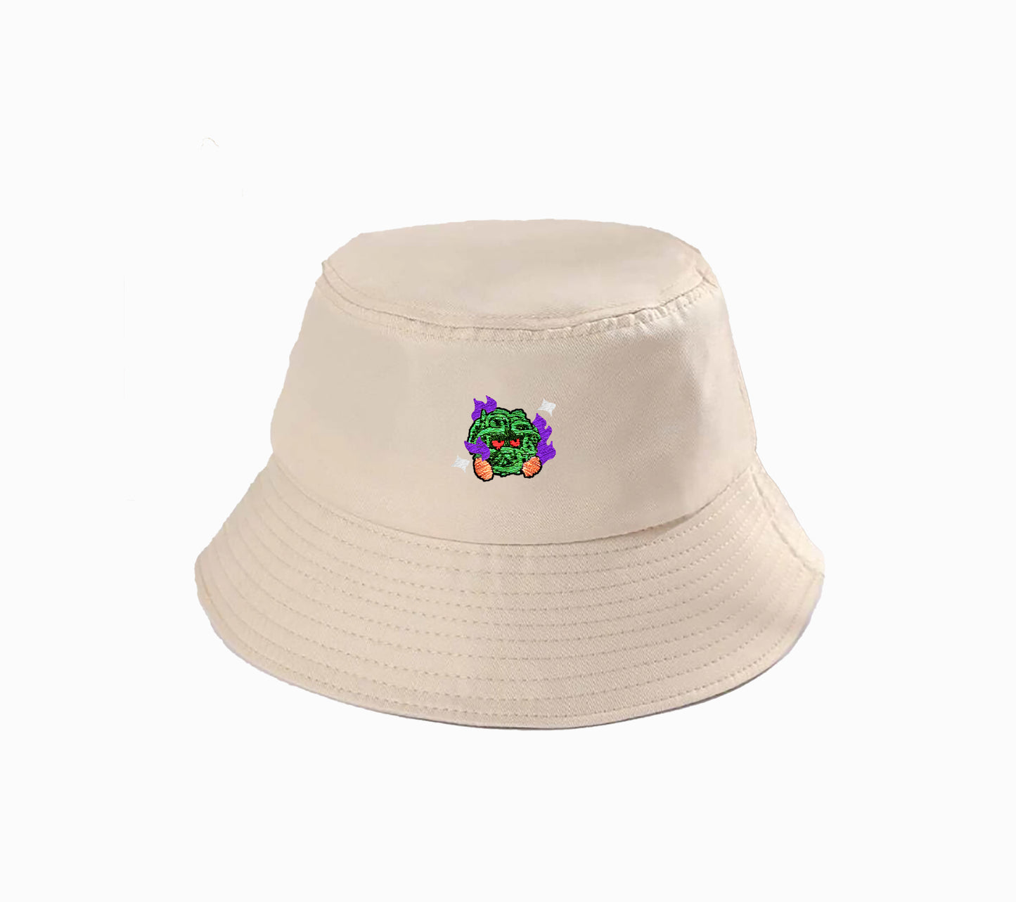 #0114 shadow shiny bucket hat