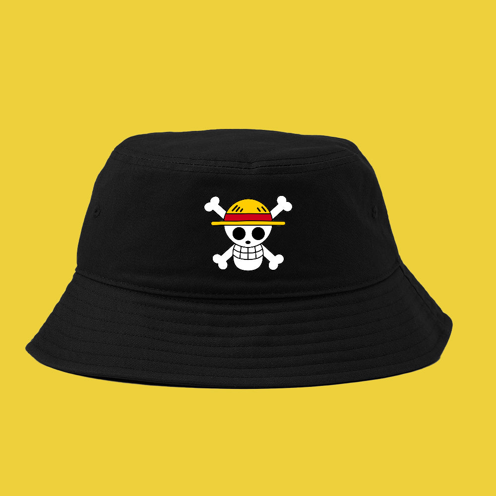 Straw Hat Pirates jolly roger bucket hat