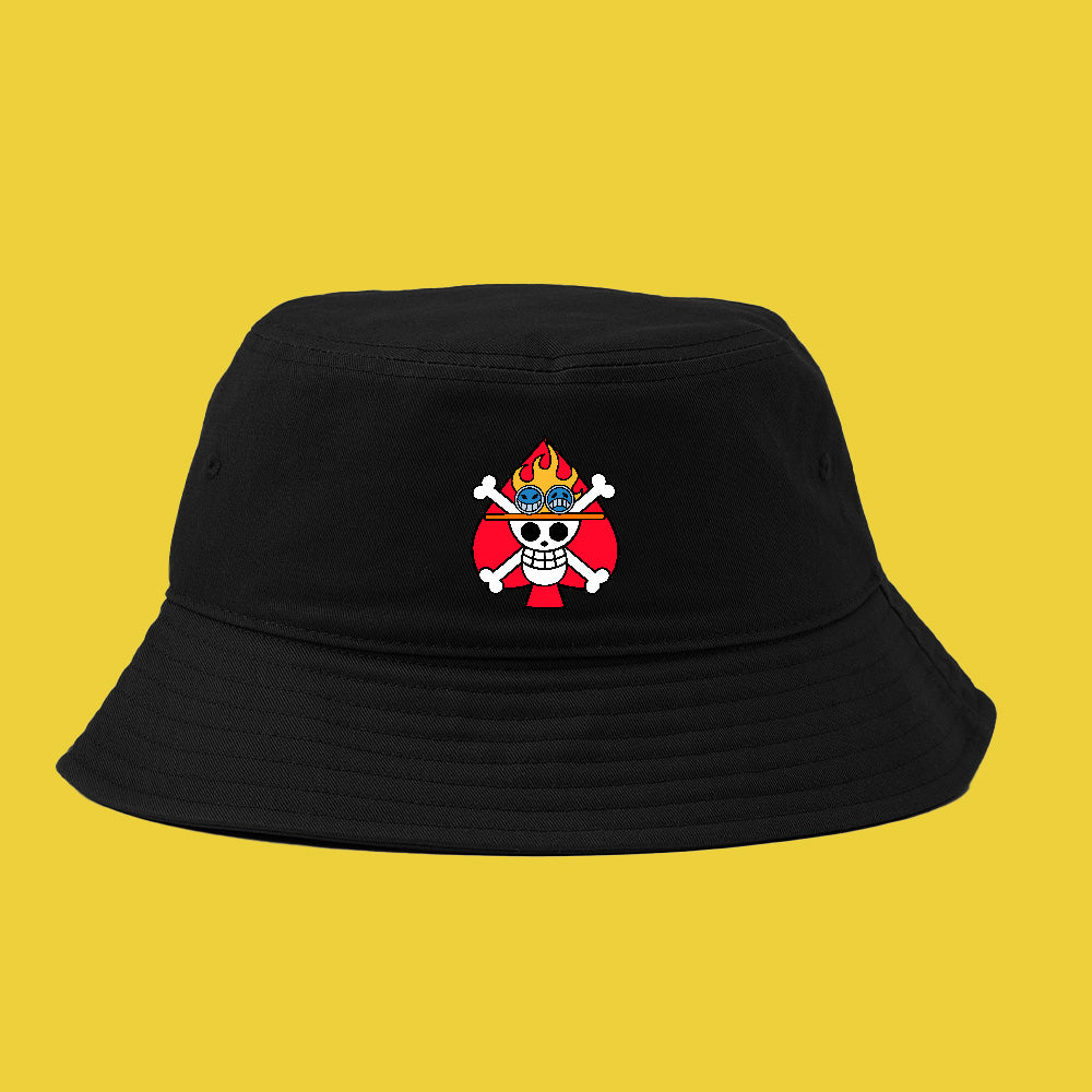 Spade Pirates jolly roger bucket hat