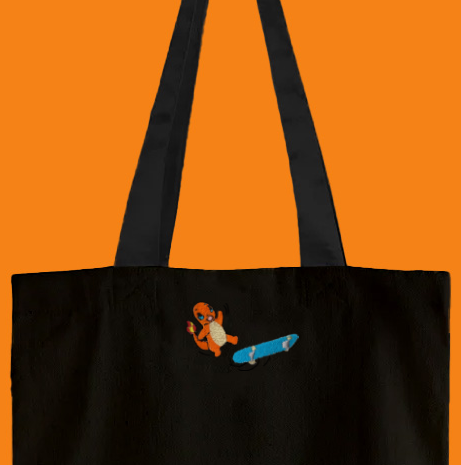 #0004 sk8 tote bag