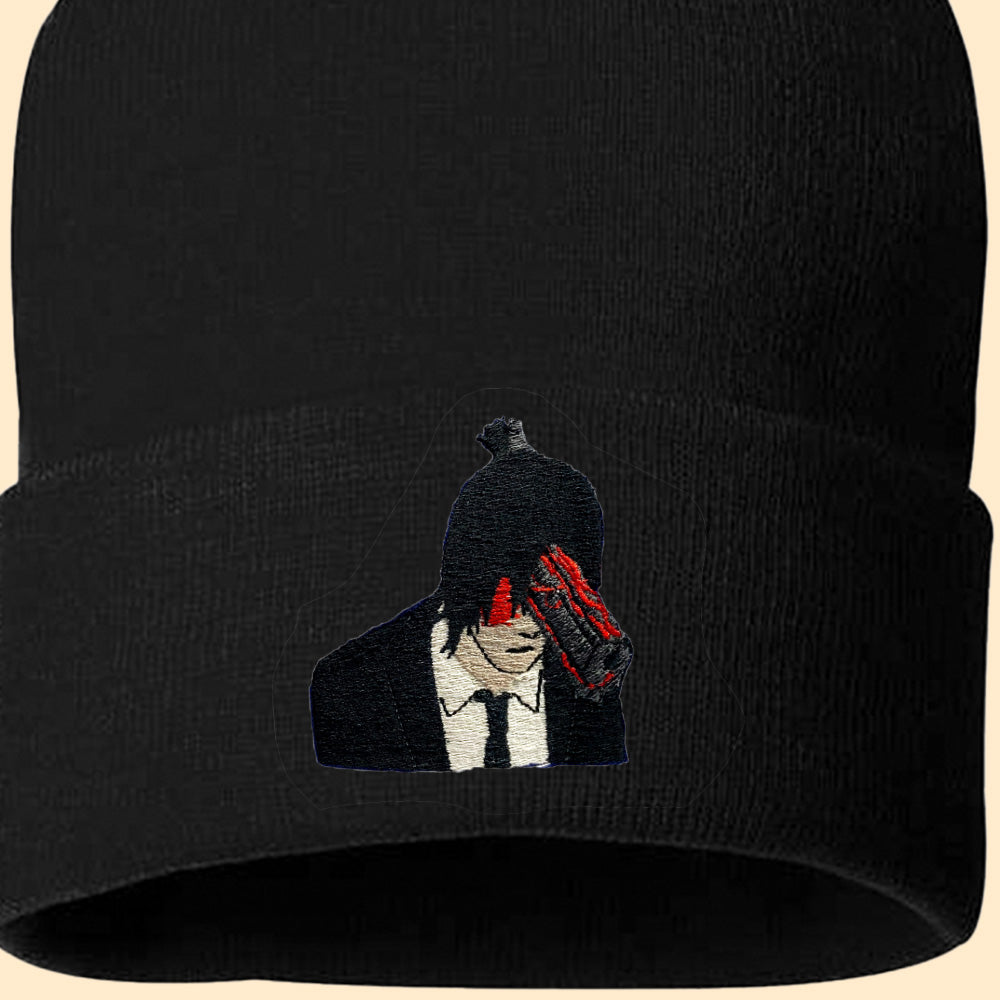 aki gun devil chainsaw man beanie