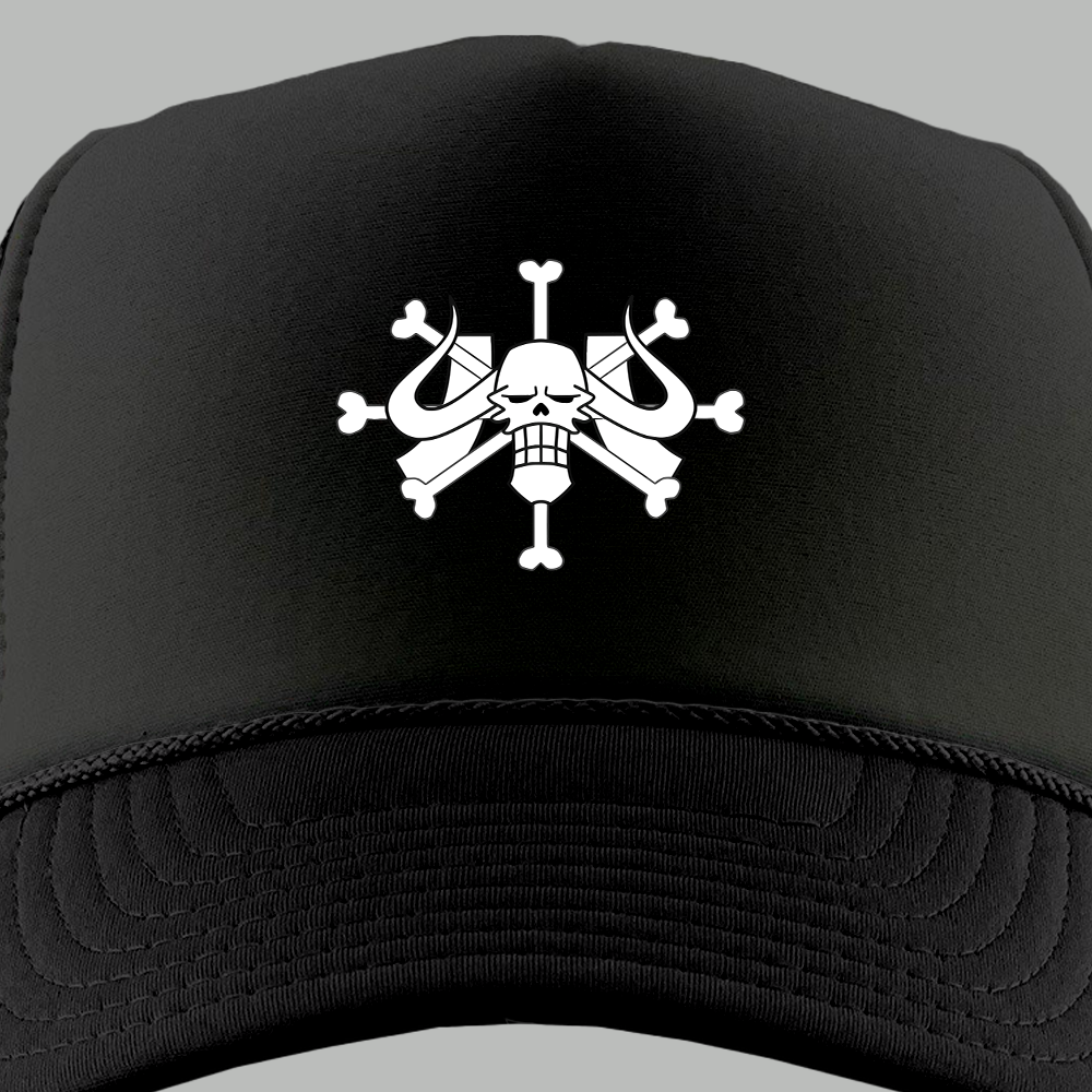 Beast Pirates jolly roger foam trucker