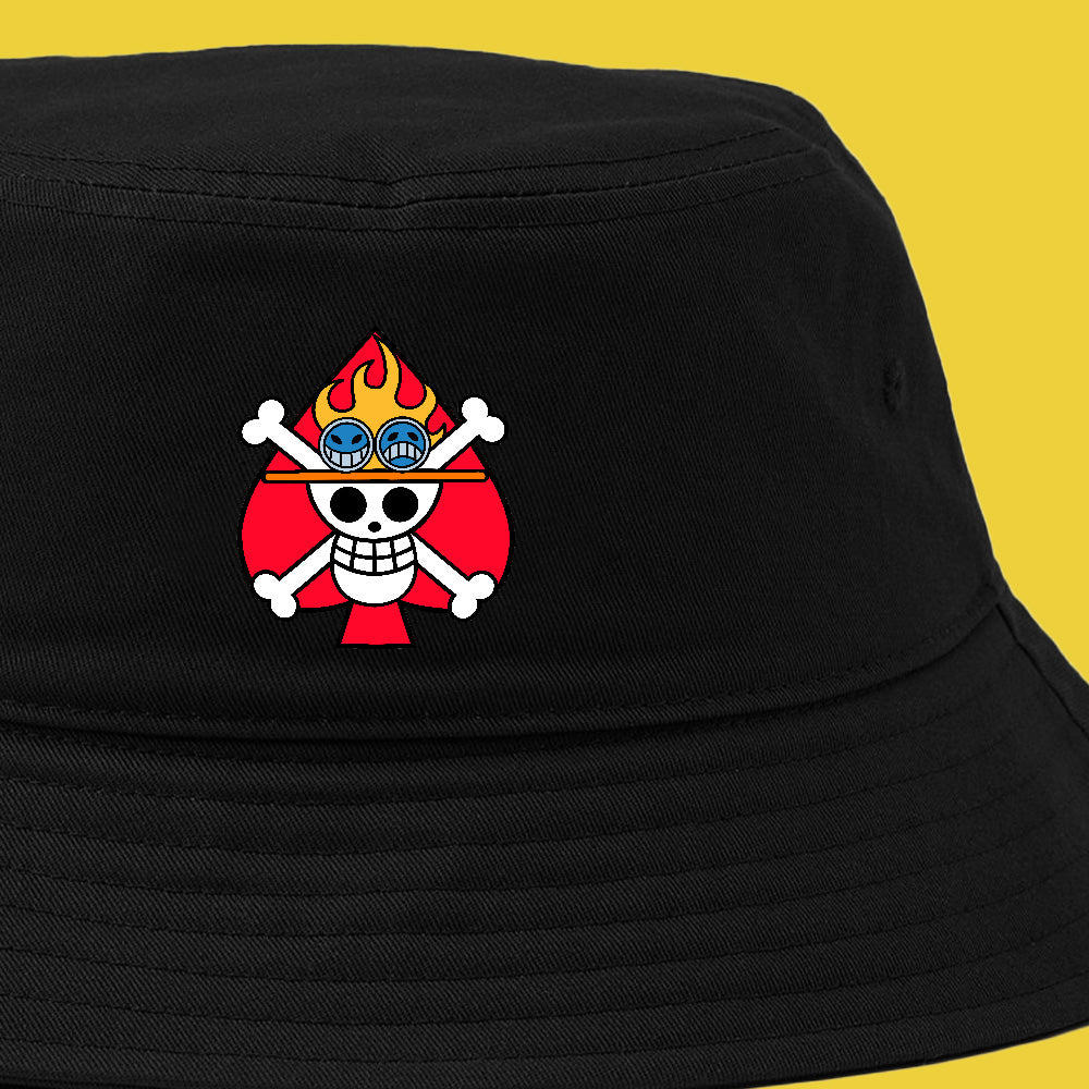 Spade Pirates jolly roger bucket hat