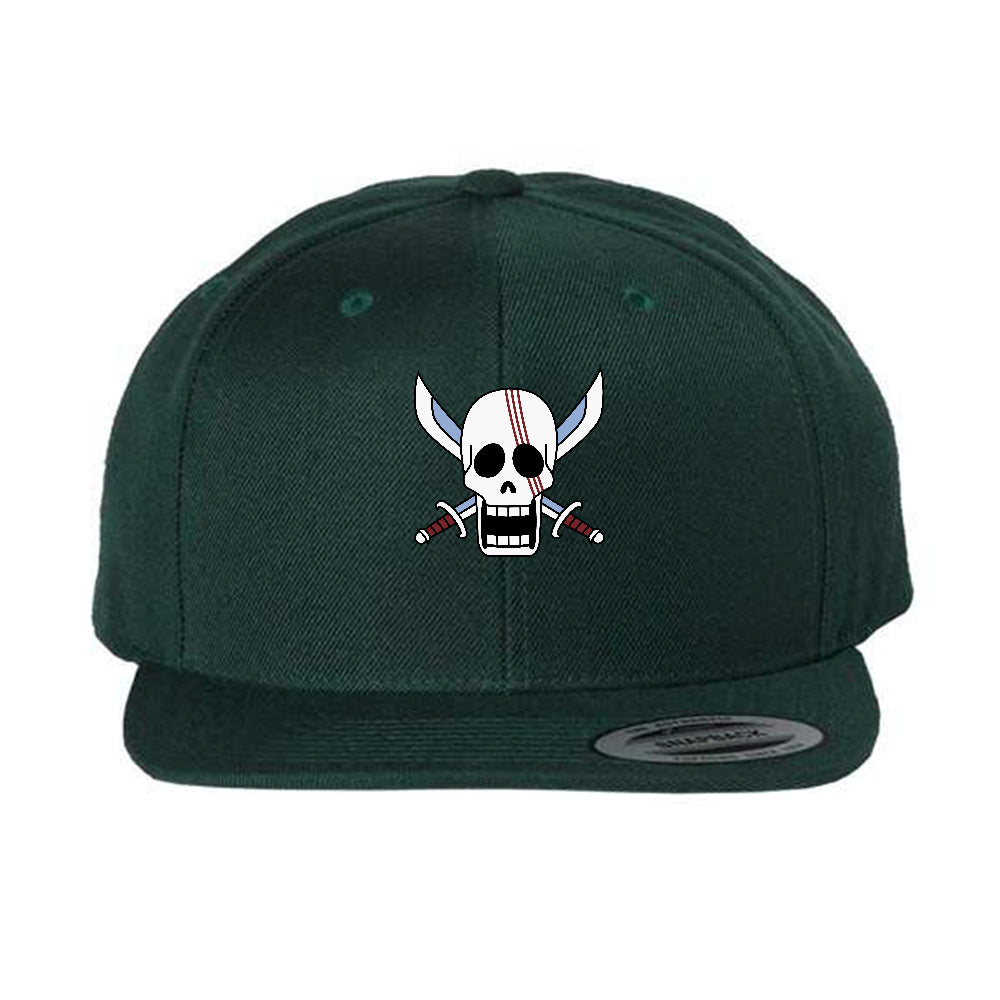 Red Hair Pirates jolly roger snap back