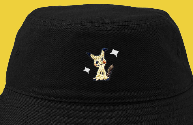 #0778 ditto shiny bucket hat