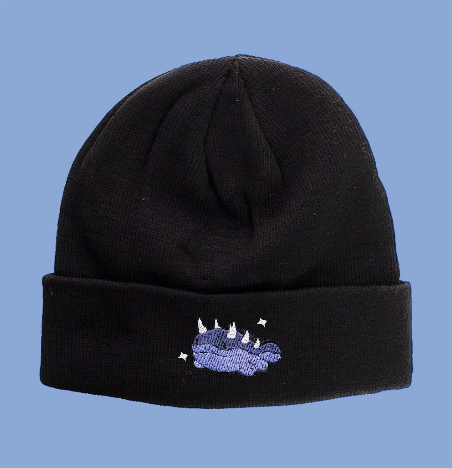 #0980 spiked shiny beanie