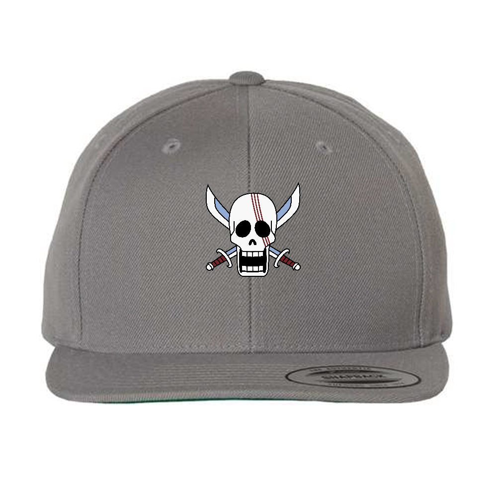 Red Hair Pirates jolly roger snap back