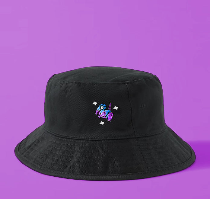 #0137 shiny bucket hat