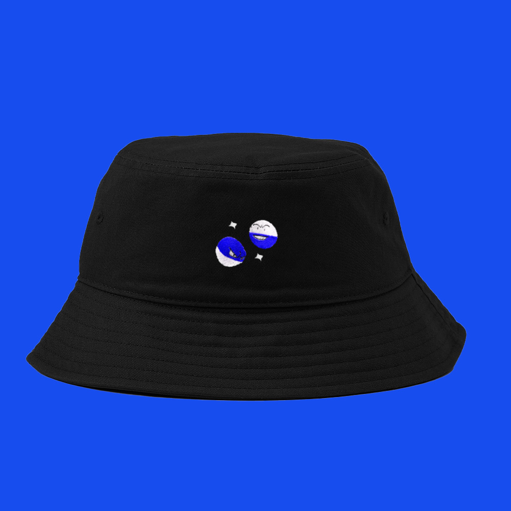 #0100 and #0101 shiny bucket hat