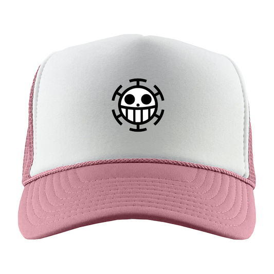 Heart Pirates jolly roger foam trucker